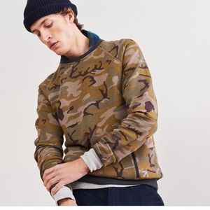 J.Crew x New Balance men’s crew pullover, camo, size S